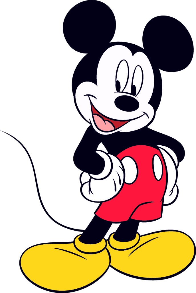 Раскраска Микки Маус