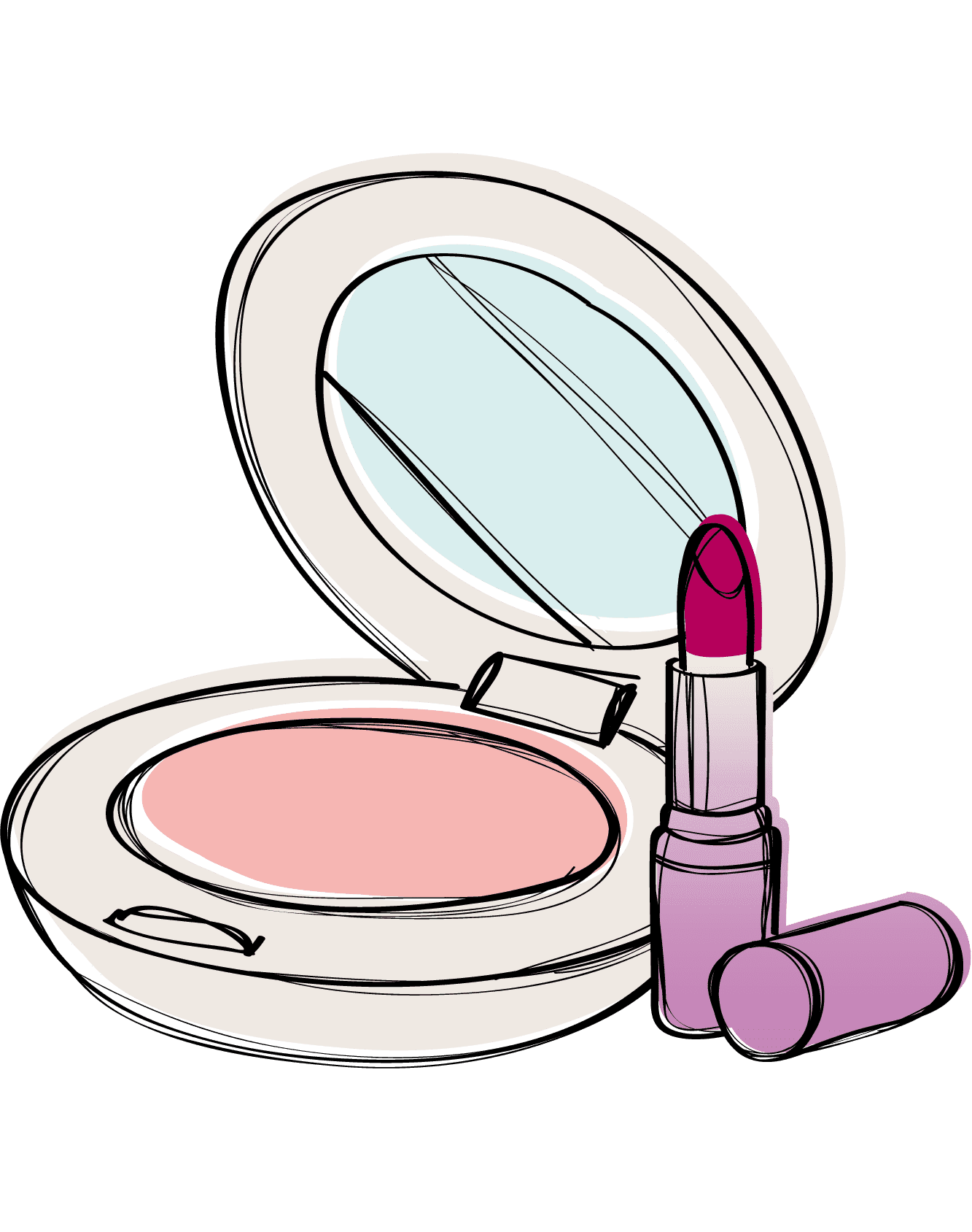 Раскраска Косметика