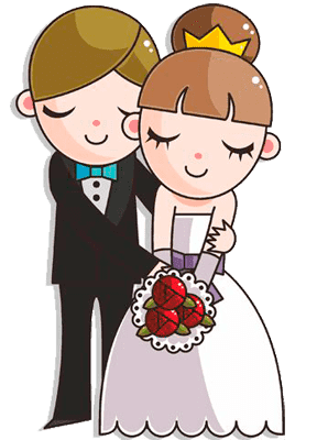 Раскраска жених и невеста