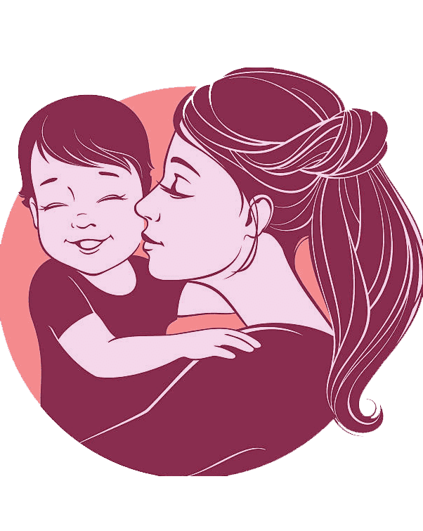 Раскраски Мама и дочка