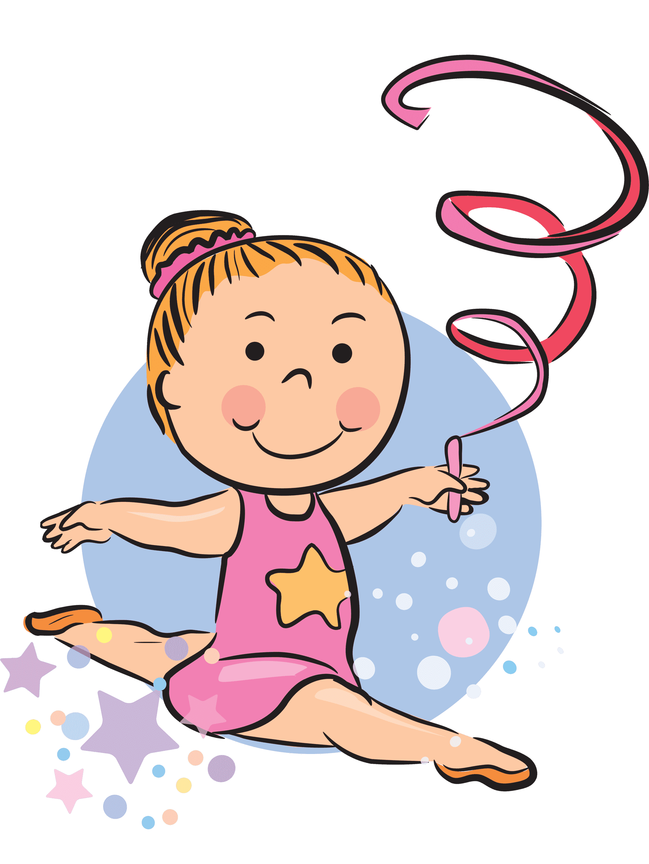 Раскраска Гимнастка