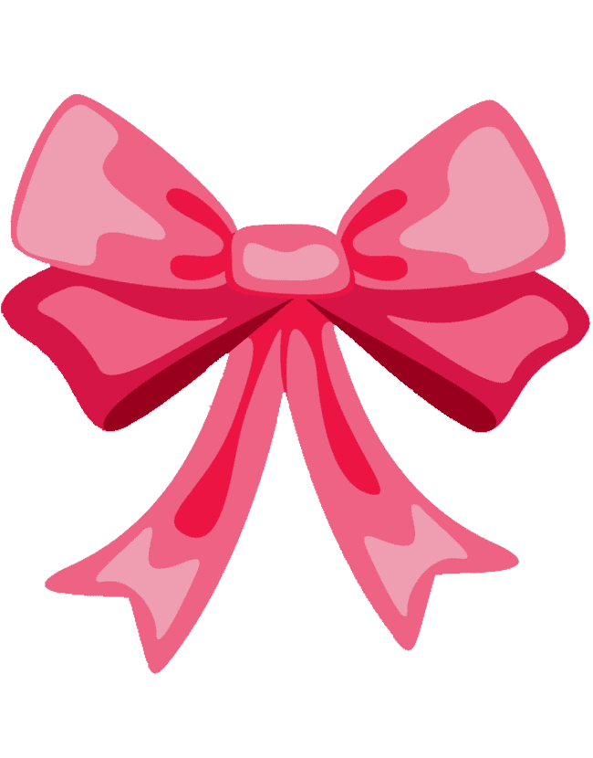 Раскраска Бантики