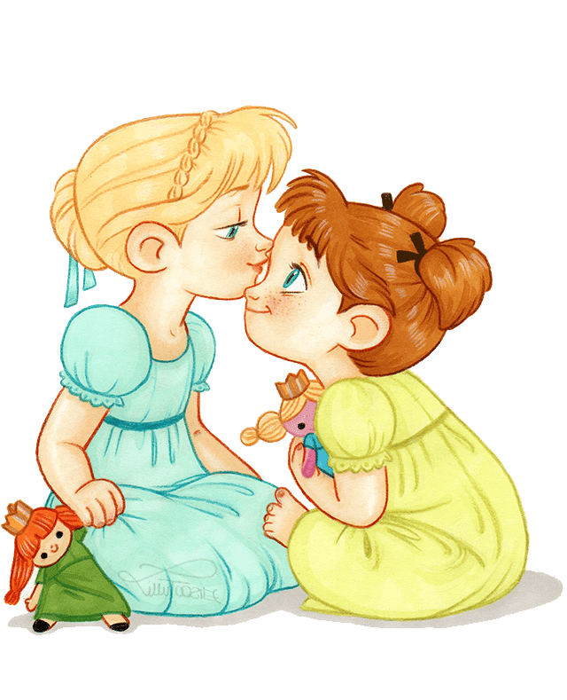 Раскраска Сестры