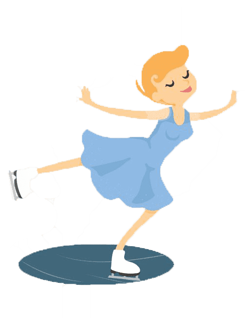 Раскраски Фигуристка