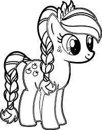 Раскраска Милая пони
