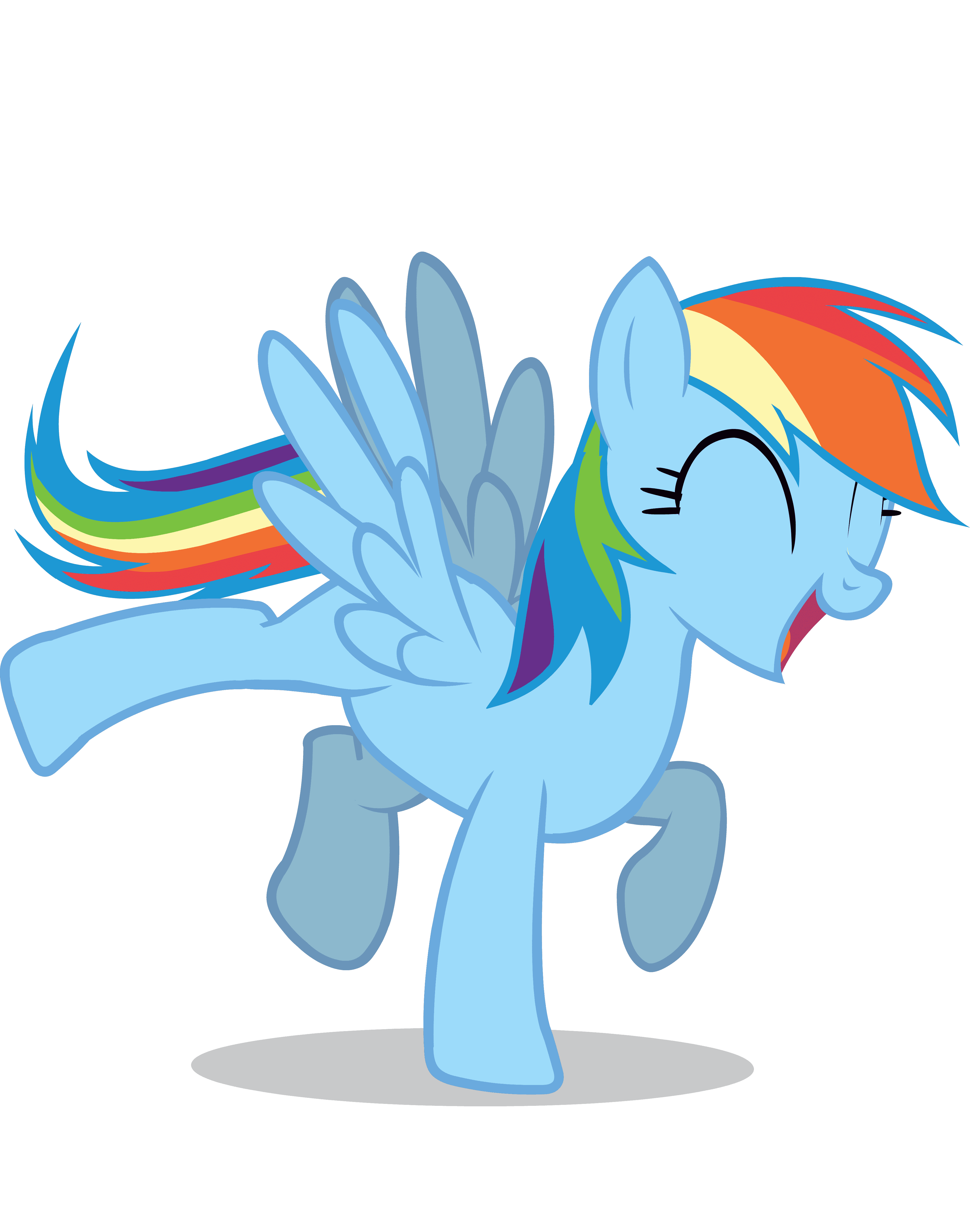 Раскраски Рейнбоу Дэш | Пони радуга