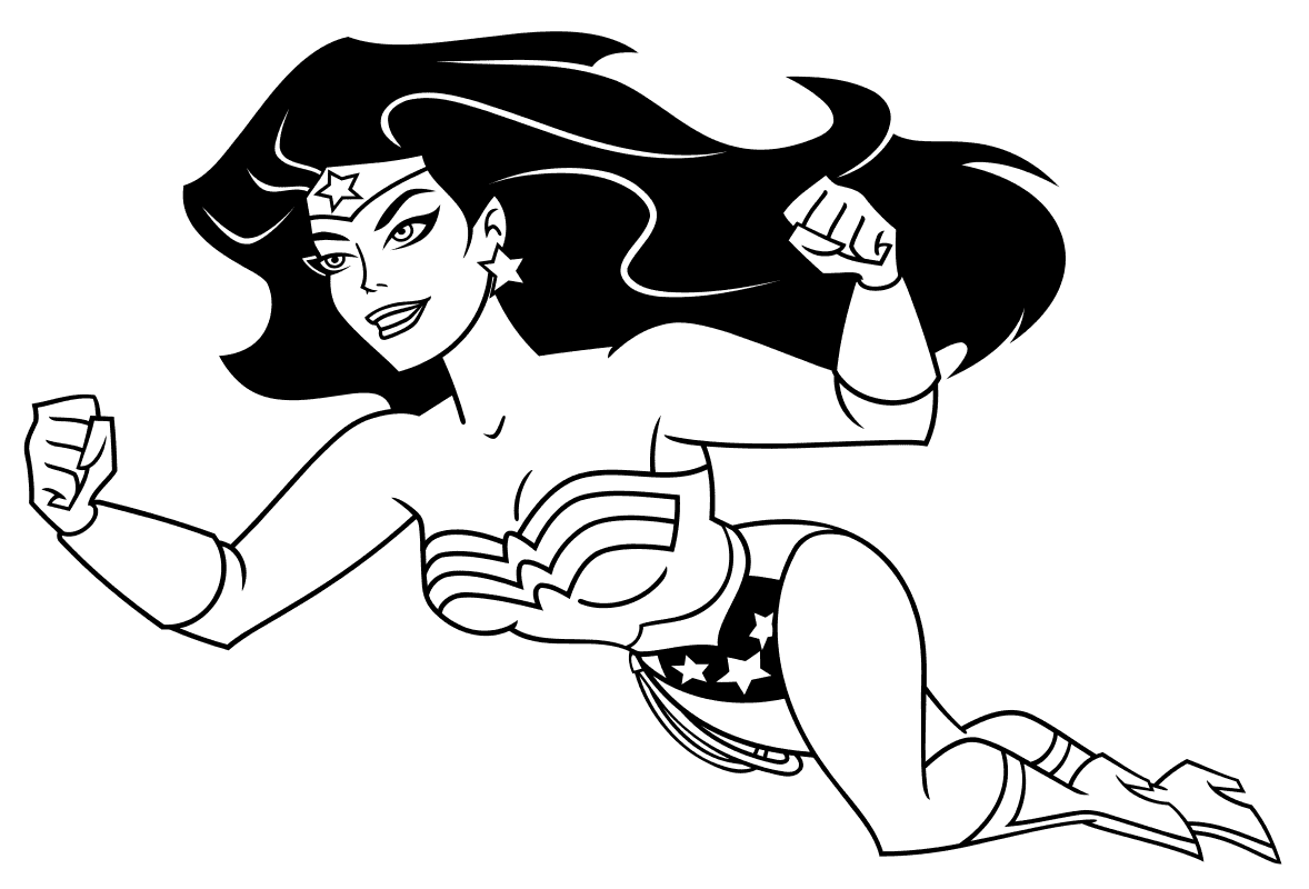 Раскраска Чудо женщина