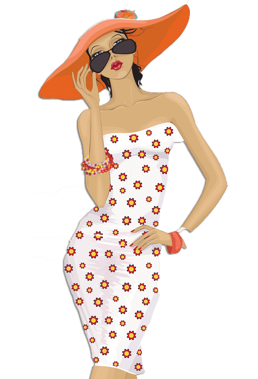 Раскраска Модница