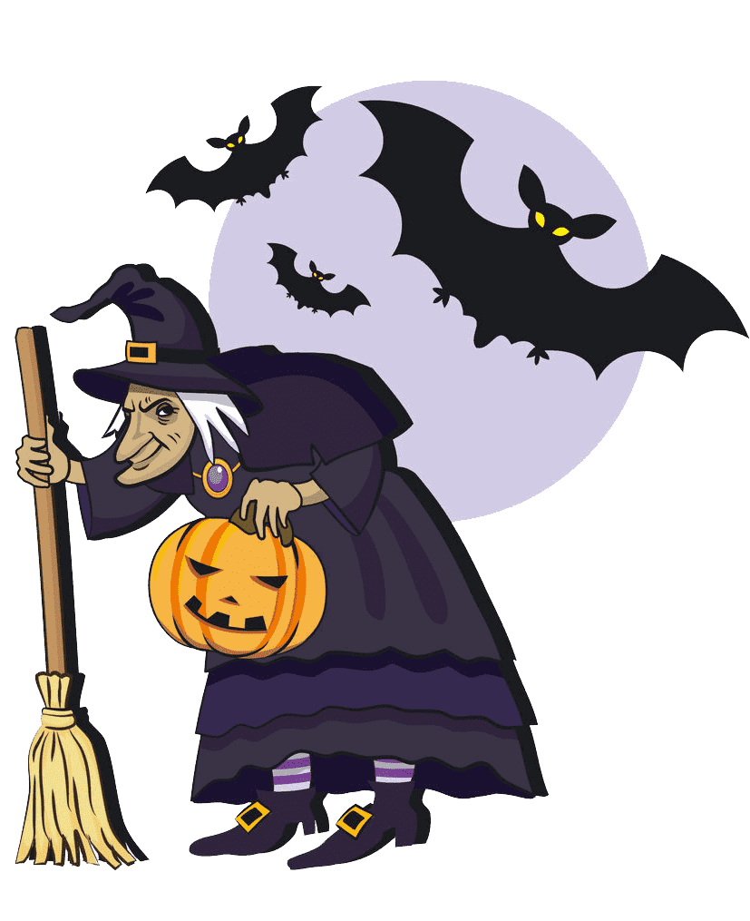 Раскраска Ведьма