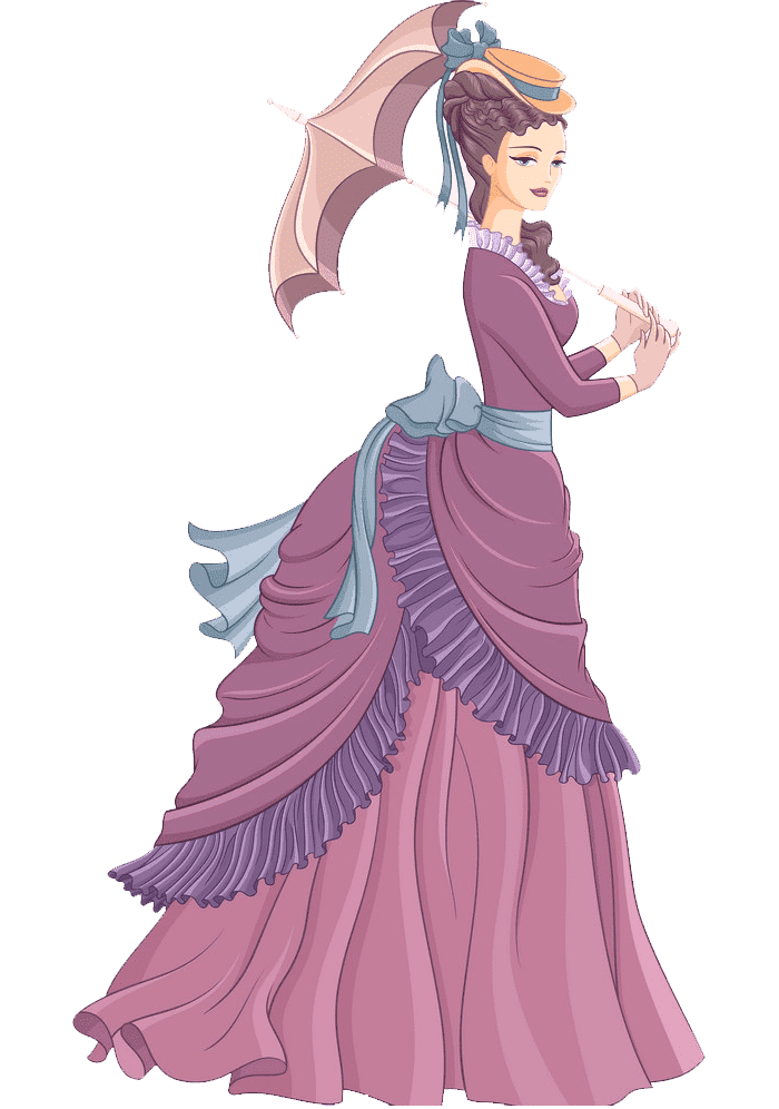 Раскраска Барышня