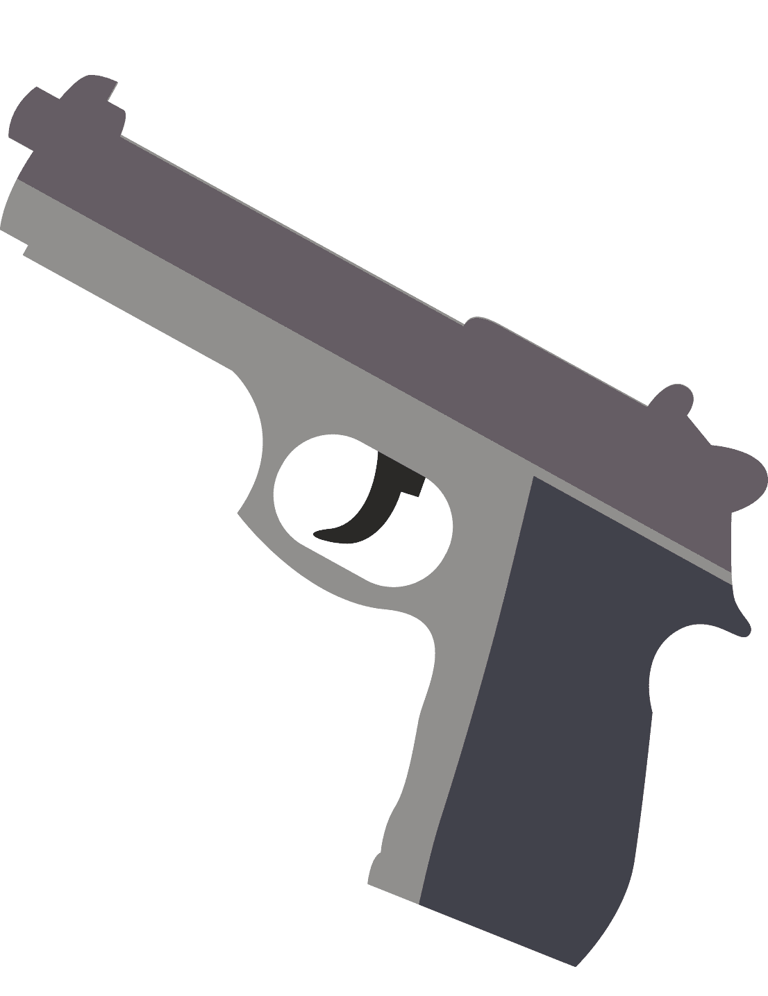 Раскраска Пистолет