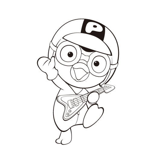 Раскраски Пингвиненок Пороро