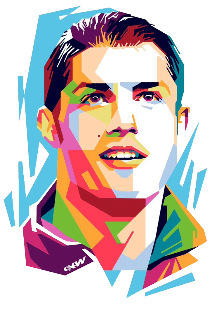 Раскраска Роналду