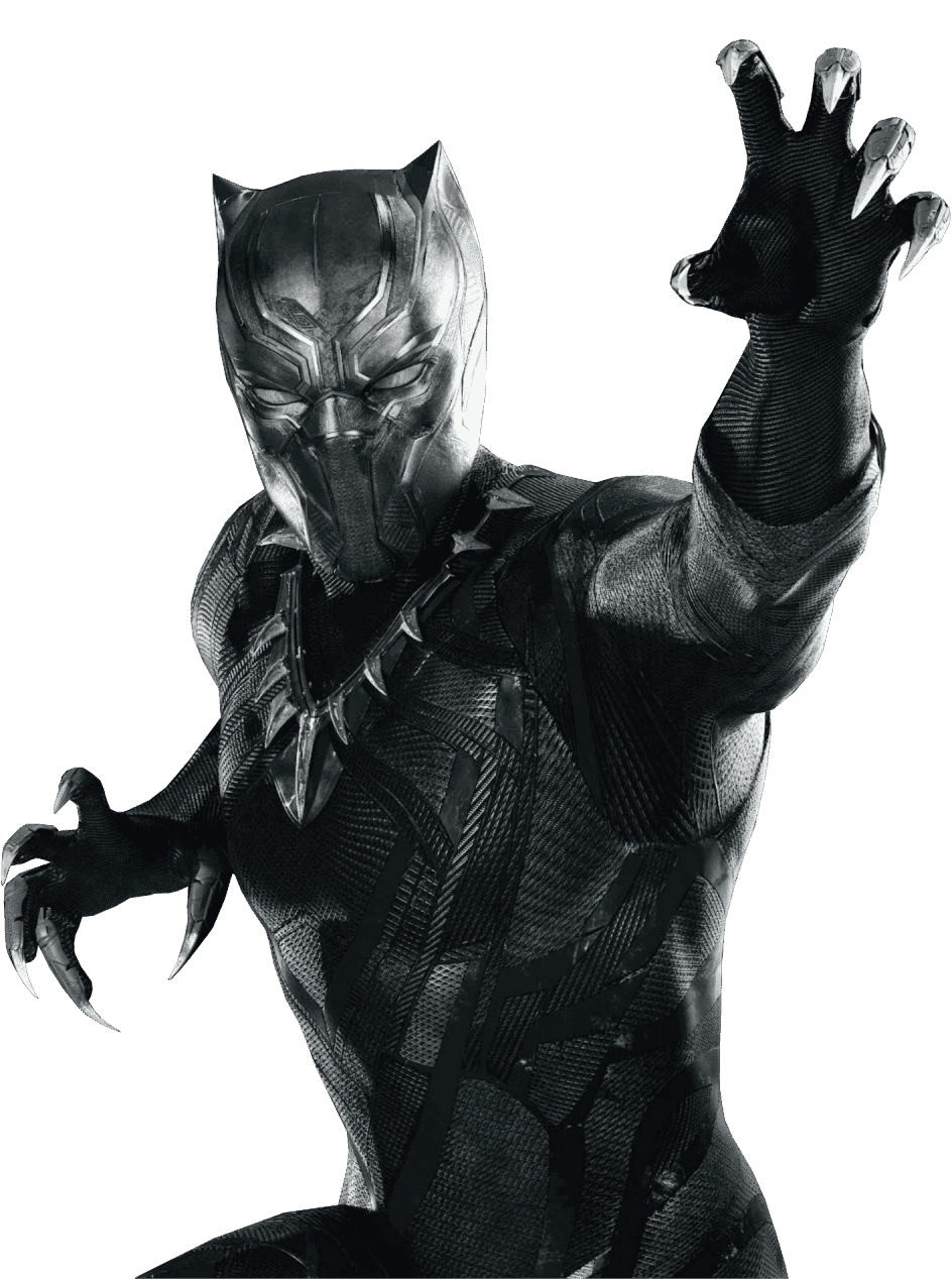 Раскраска Черная пантера