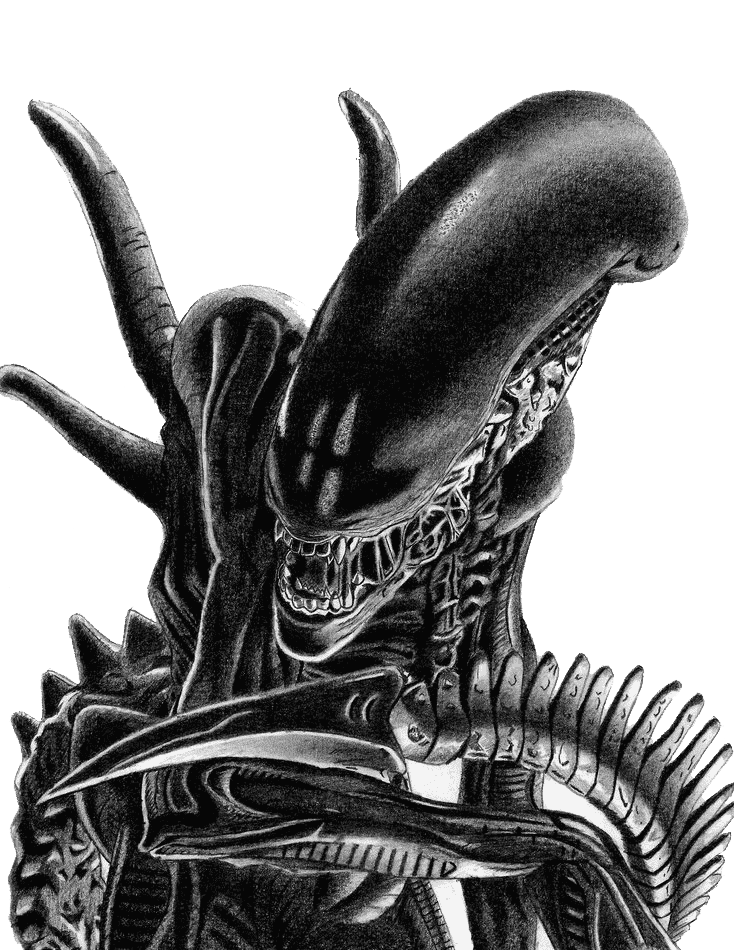 Раскраска Чужой