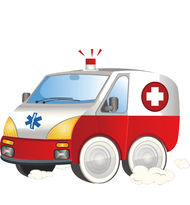 Раскраска Скорая помощь