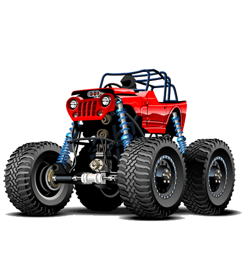 Раскраска Монстр Трак