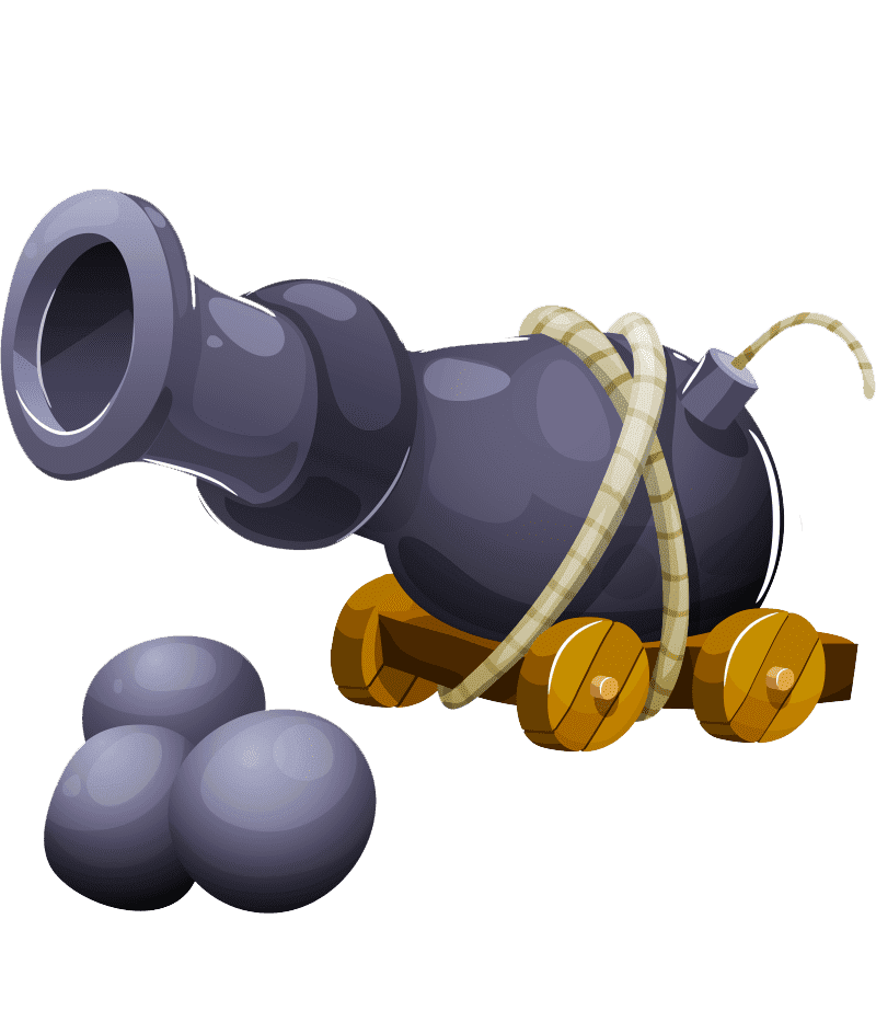 Раскраска Пушка