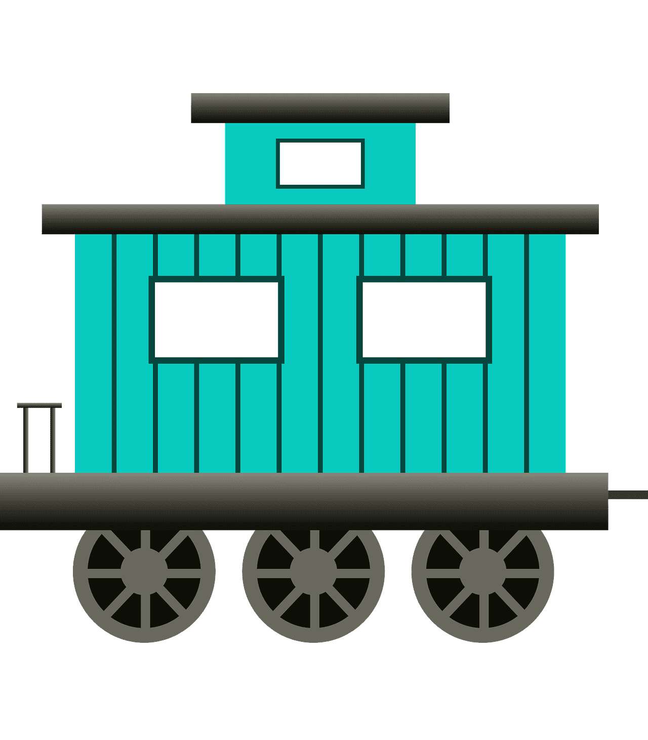 Раскраска Вагончик