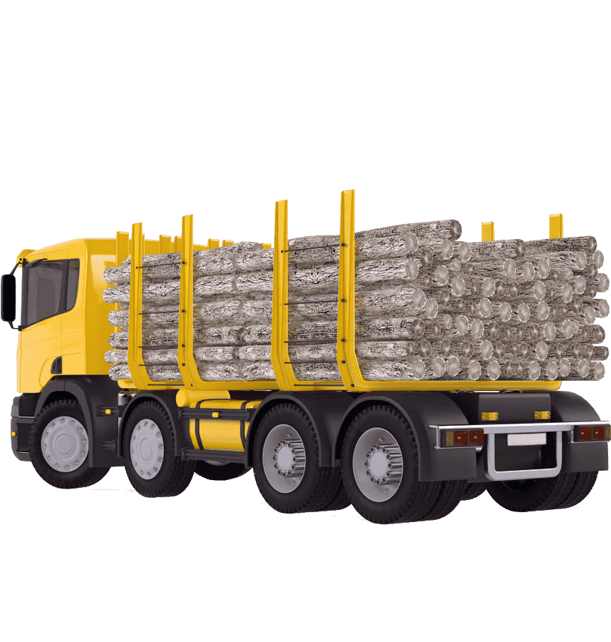 Раскраска Лесовоз