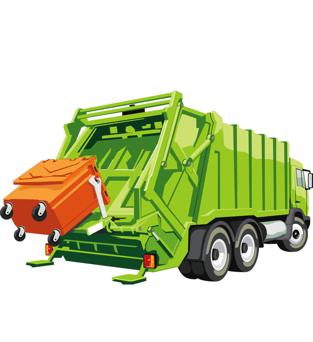 Раскраска Мусоровоз
