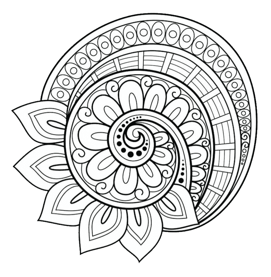 Раскраски сложные для взрослых