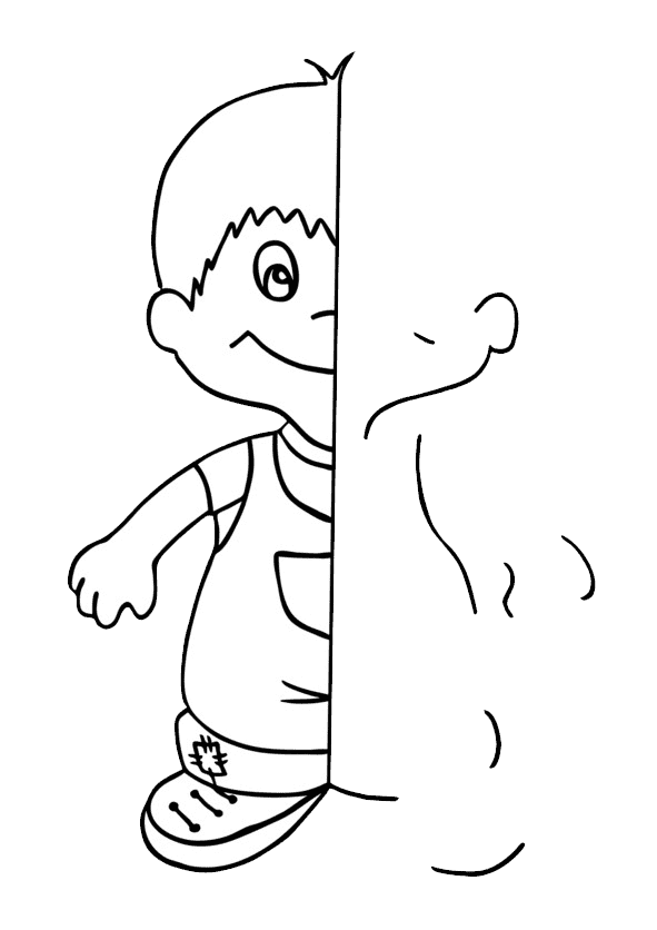 Раскраска Дорисуй и раскрась