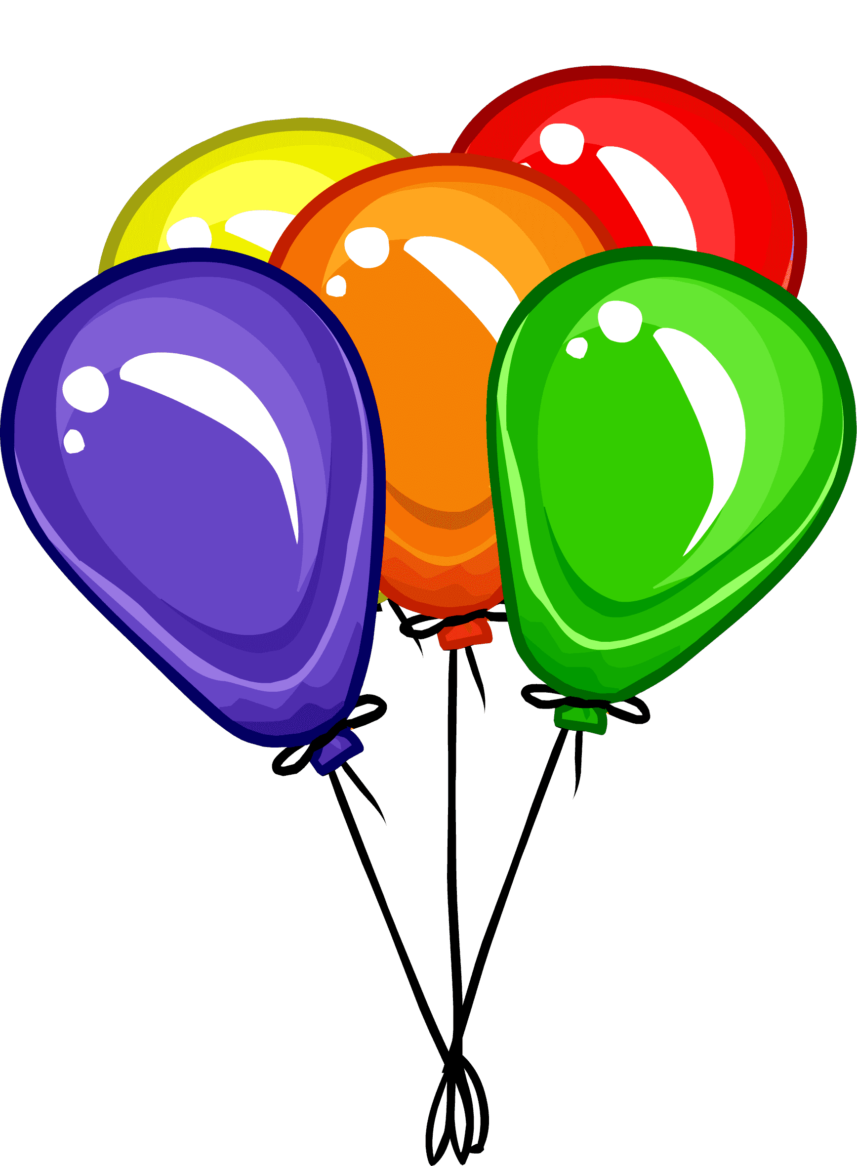 Раскраска Воздушные шарики