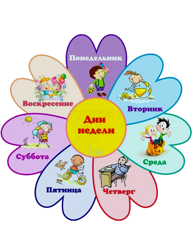 Раскраски Дни недели