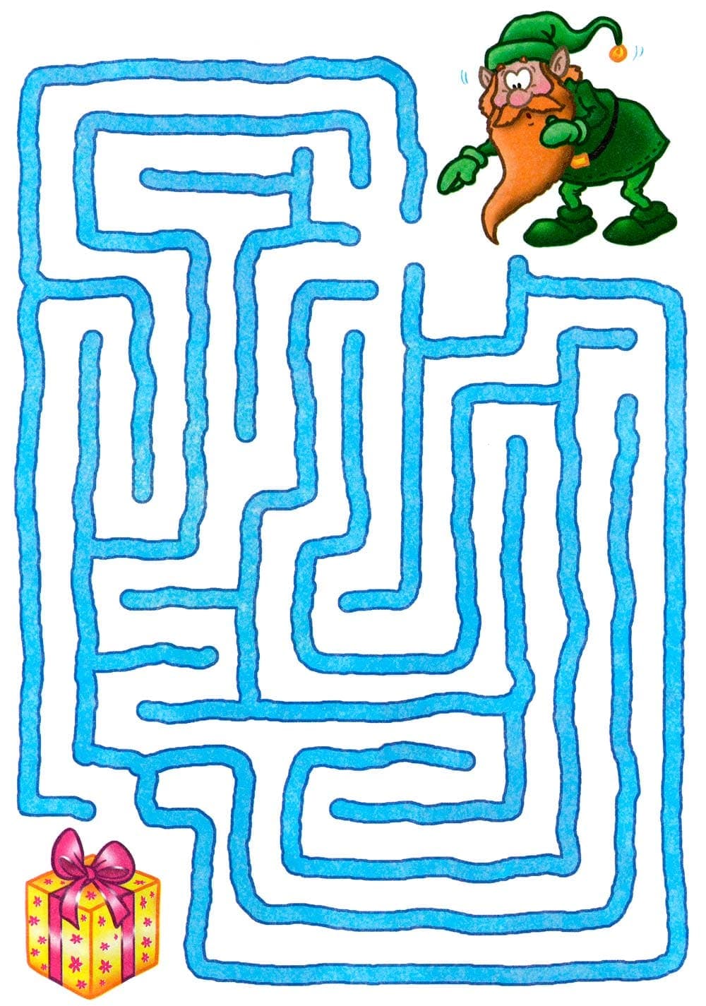 Цветные лабиринты для детей