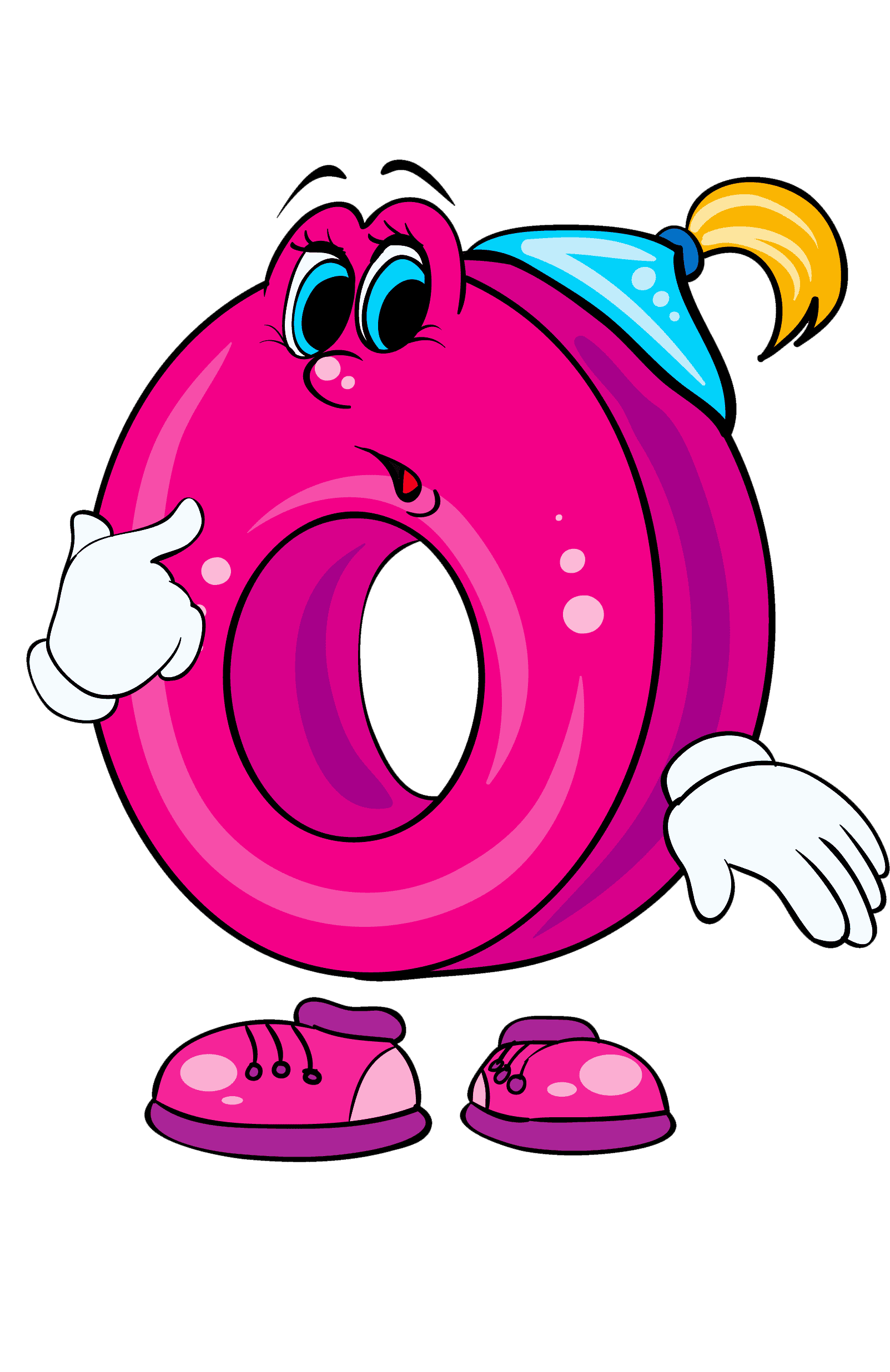 Раскраска Буква О