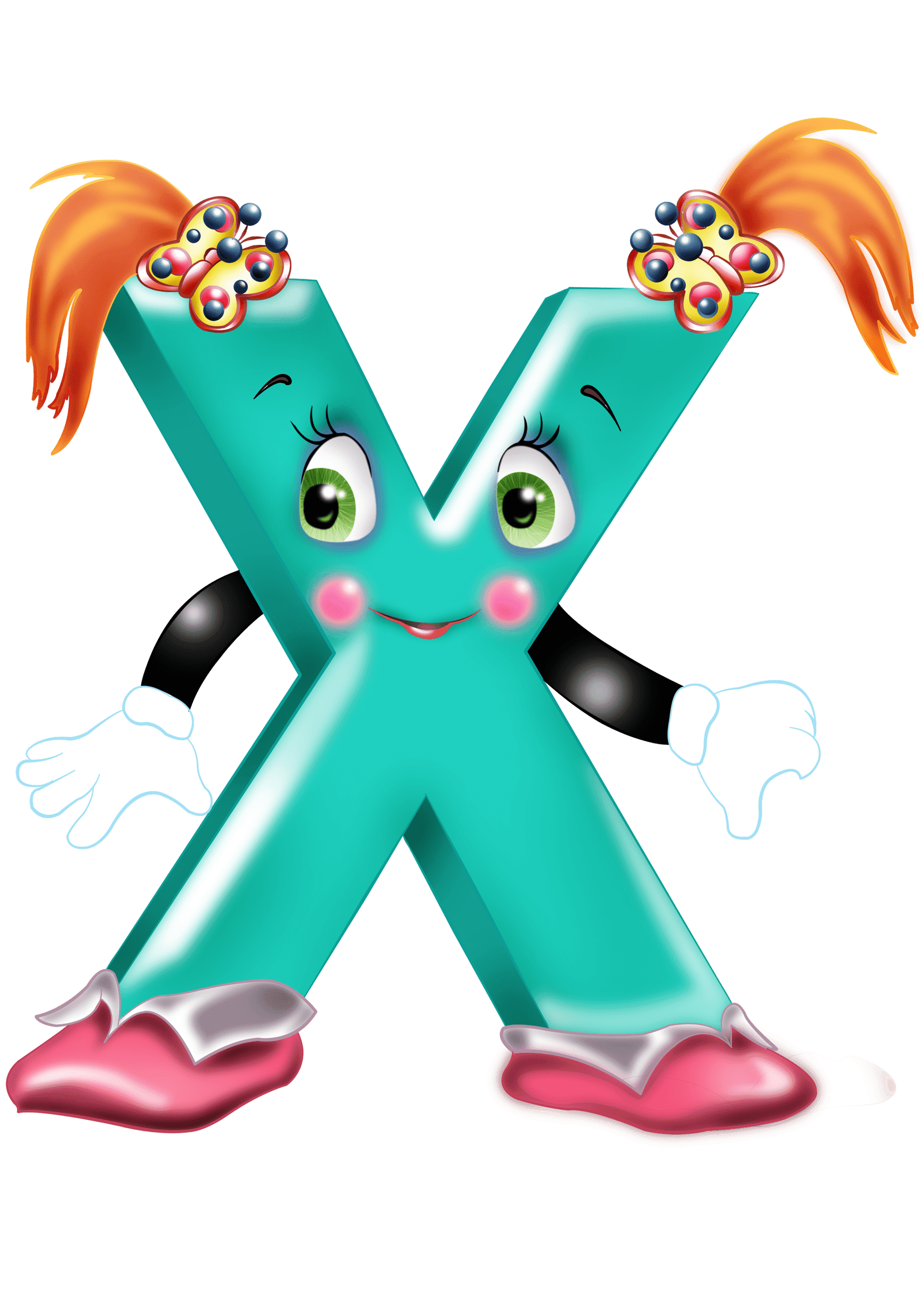 Раскраска Буква Х