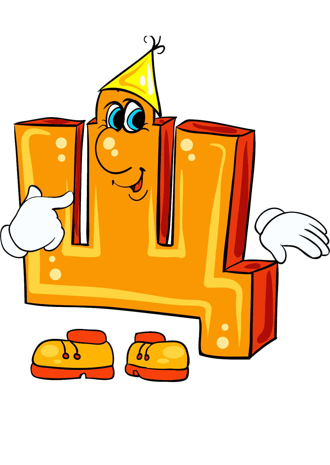 Раскраска Буква Щ