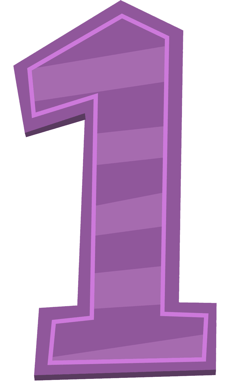 Раскраска цифра 1