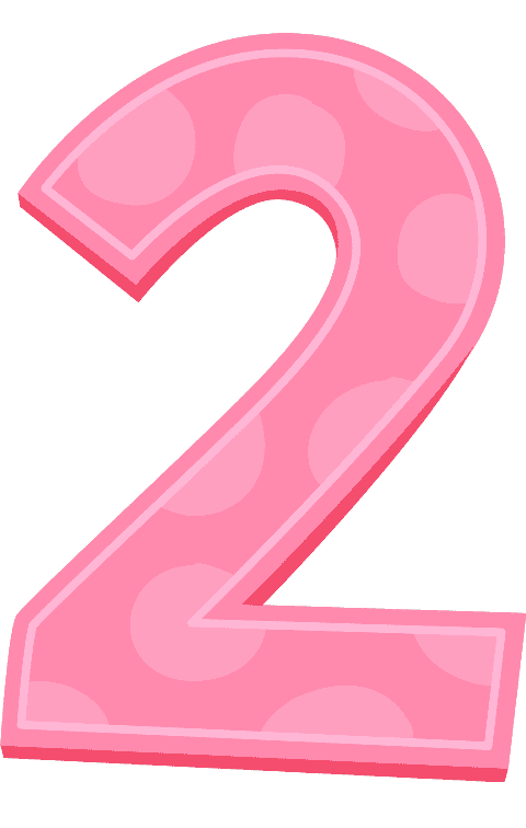 Раскраска цифра 2