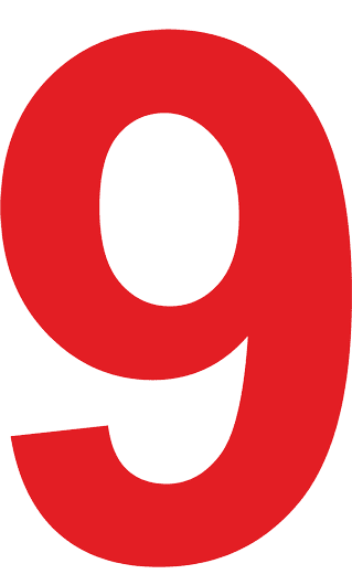 Раскраска цифра 9