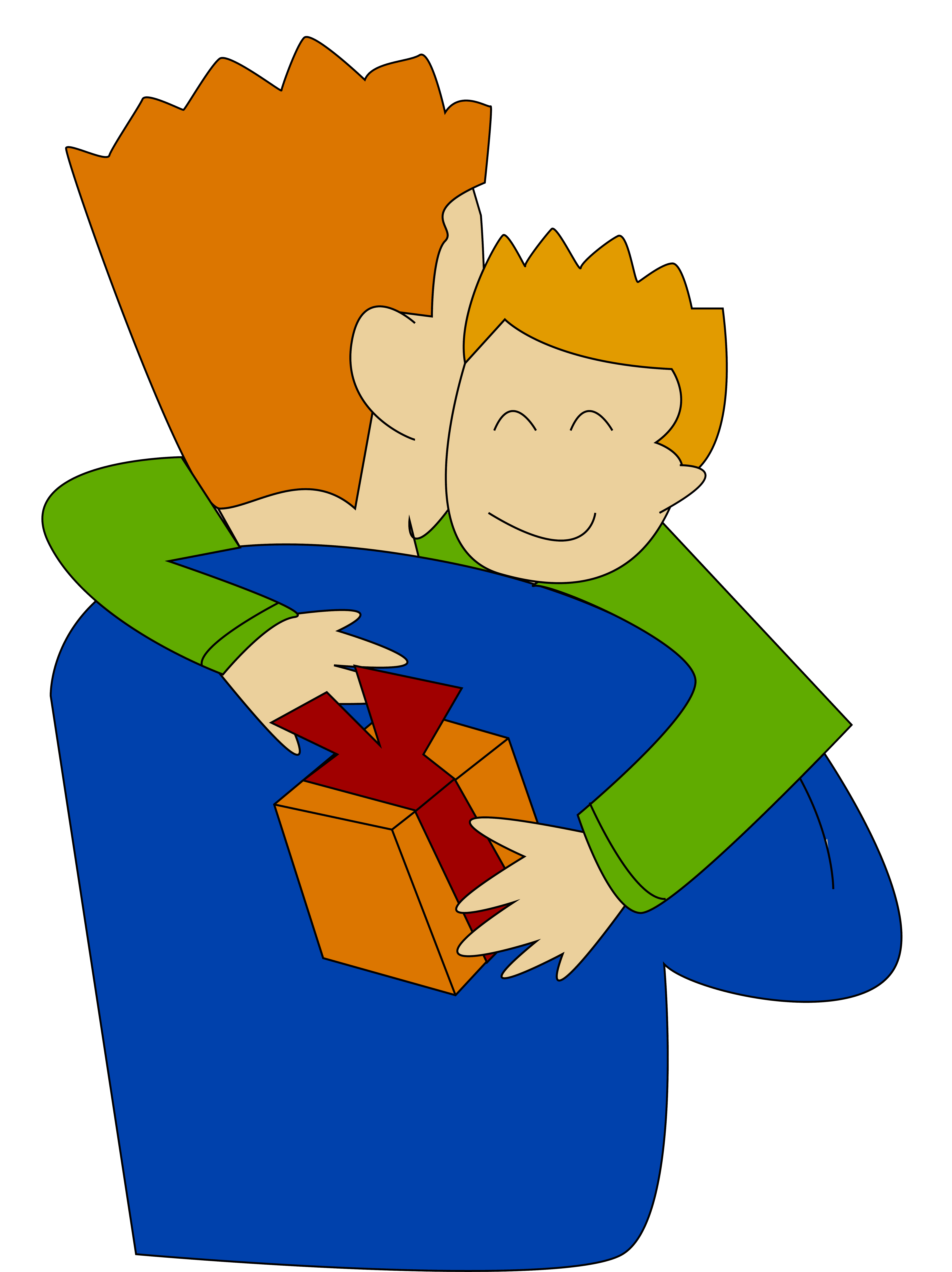 Раскраска Подарок Папе