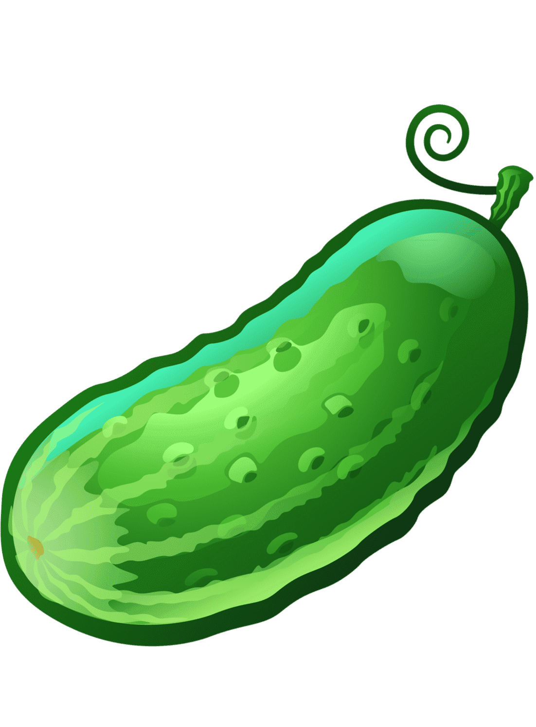 Раскраска Огурец