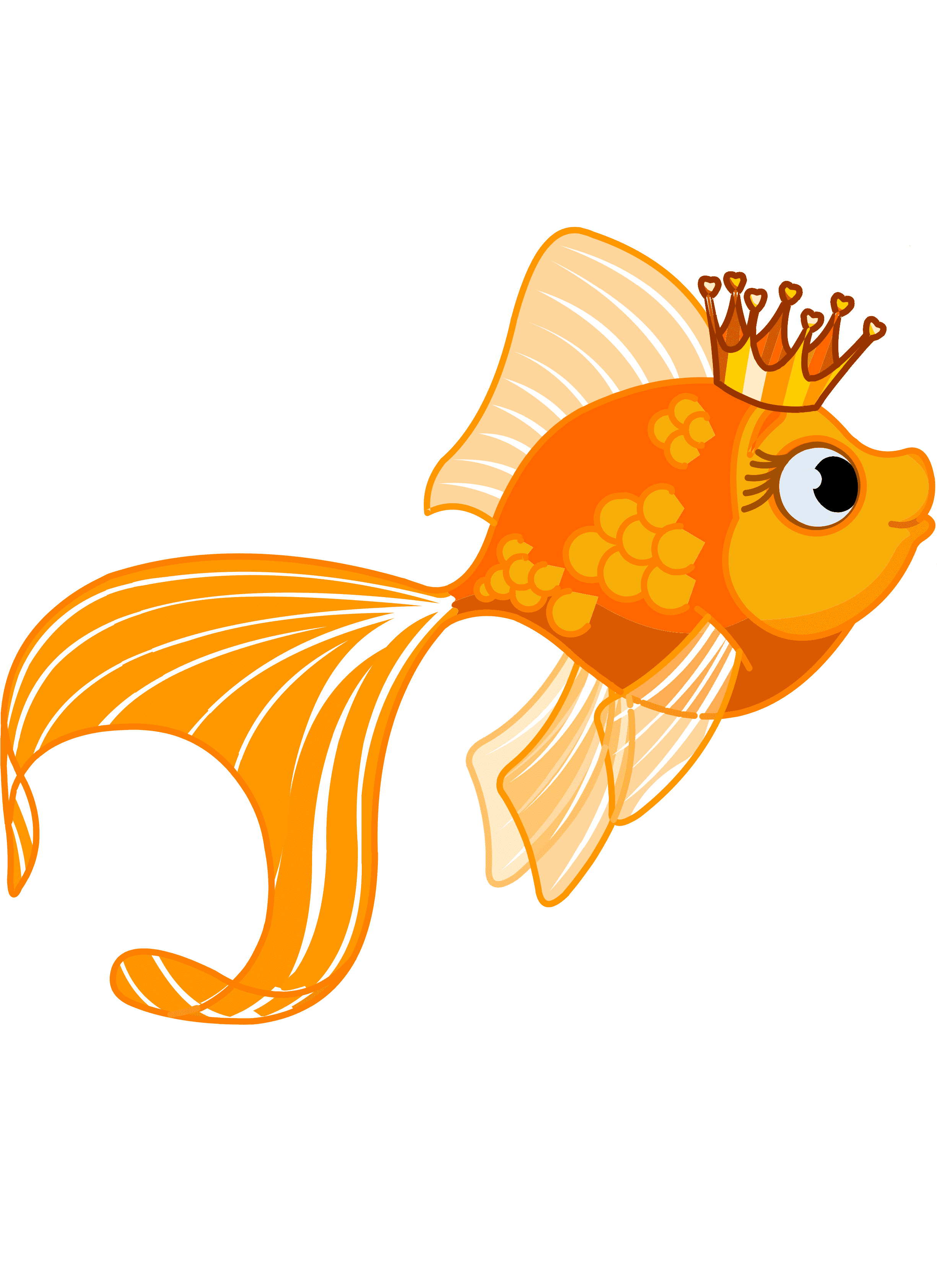 Раскраски Золотая рыбка