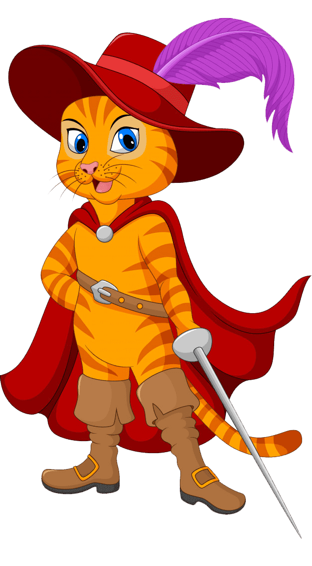 Раскраска Кот в сапогах