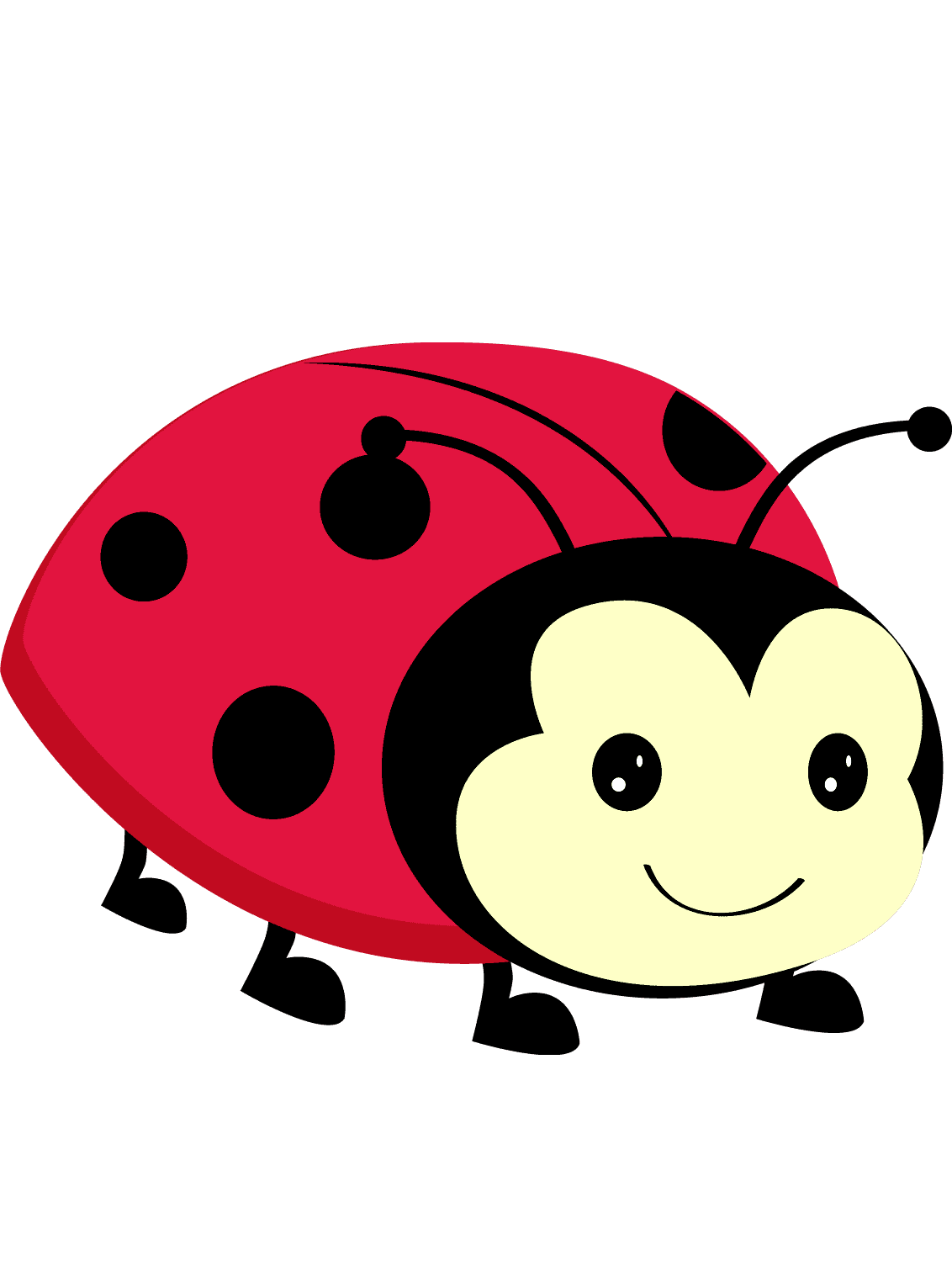 Раскраска Божья коровка