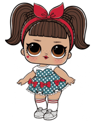 Раскраска Кукла Лол Конфетти Поп