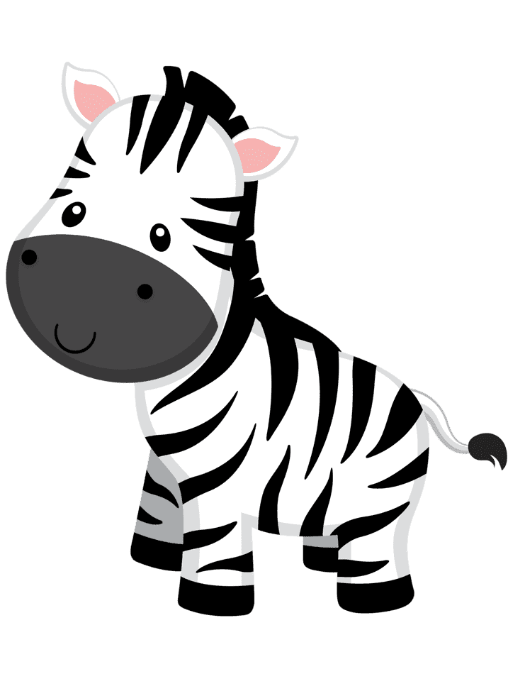 Раскраска Зебра