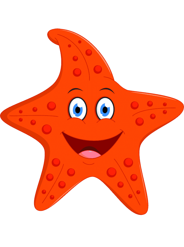 Раскраска Морская звезда