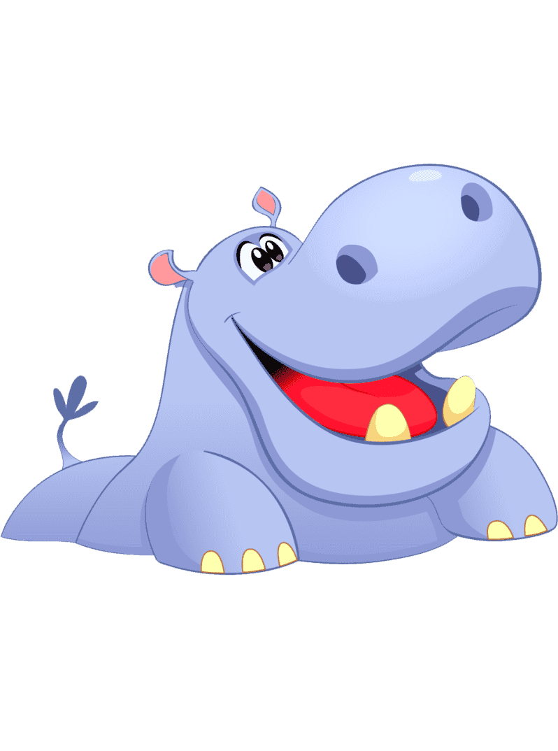 Раскраска Бегемот