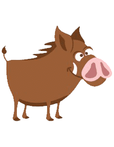 Раскраска Кабан