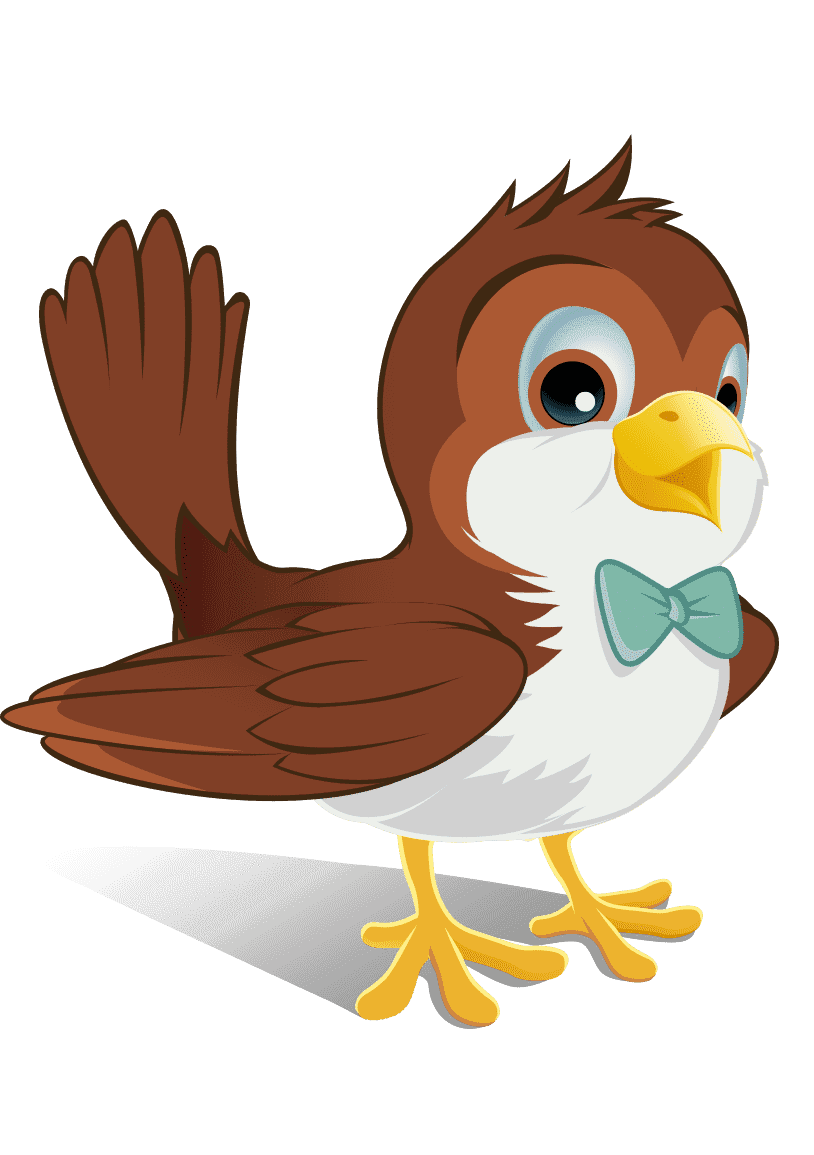 Раскраска Воробей