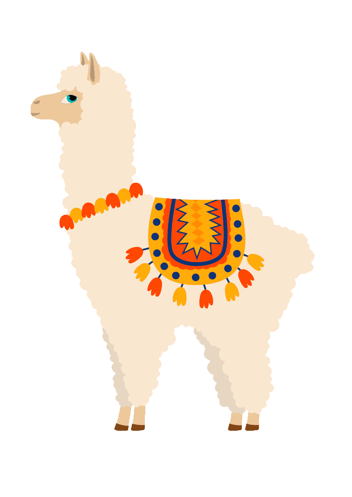 Раскраска лама
