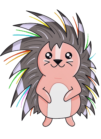 Раскраска Дикобраз