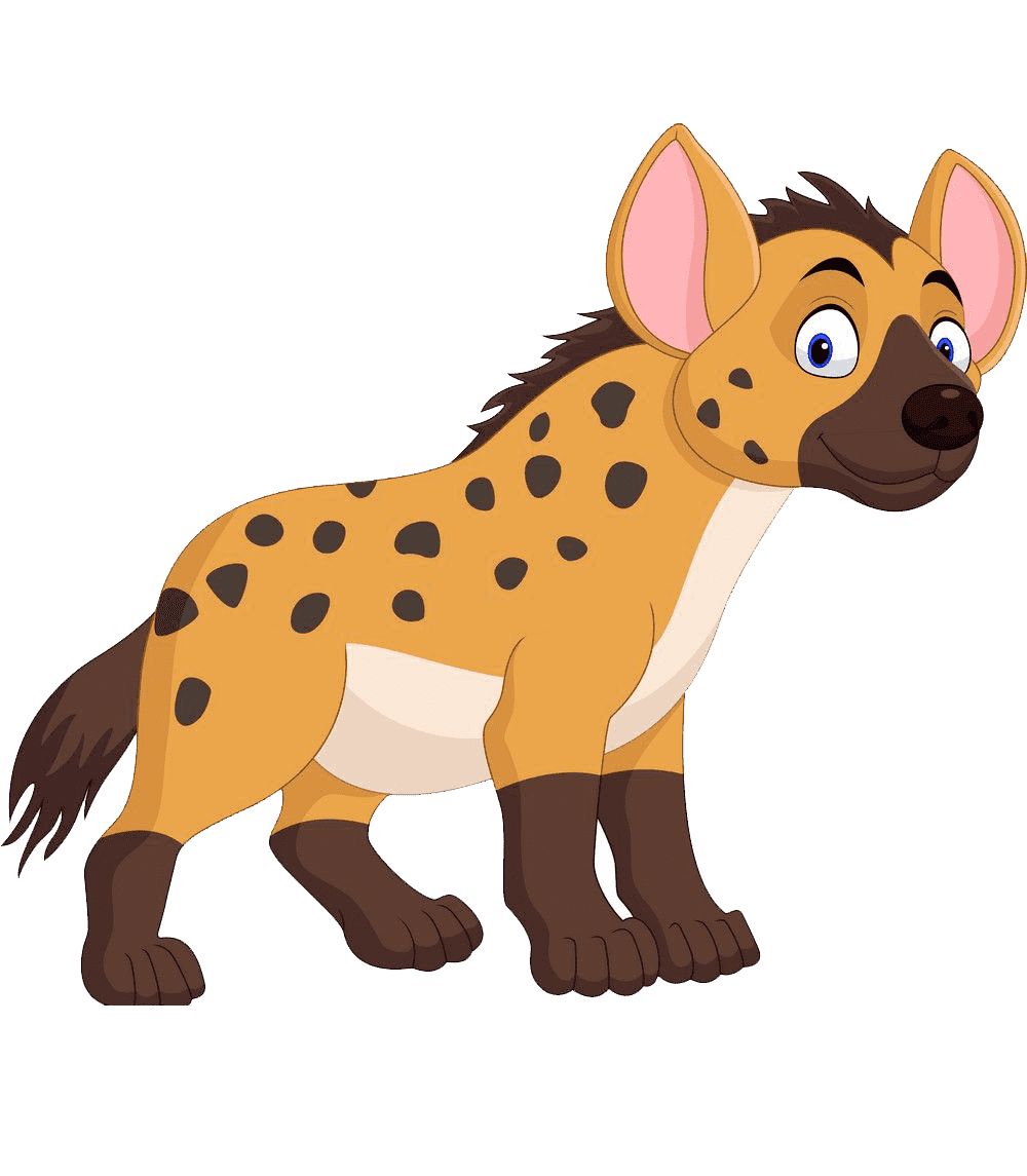 Раскраска Гиена